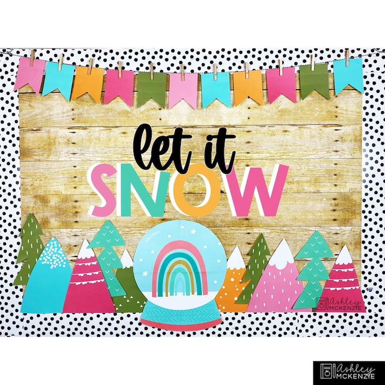 Let it snow bulletin Board January